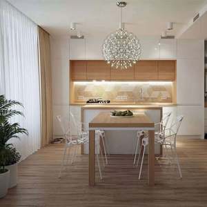 Armoires de cuisine auto-assemblables imperméables en finition laquée, maison préfabriquée, matériaux adaptés en bois et en panneaux, assemblées au Ghana - Product Image 6