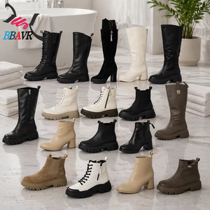 Nouvelles Bottes Longues en Cuir PU pour Femme, Modèle Hiver, Vente Chaude, Prix Abordable, Vente en Gros - Product Image 1