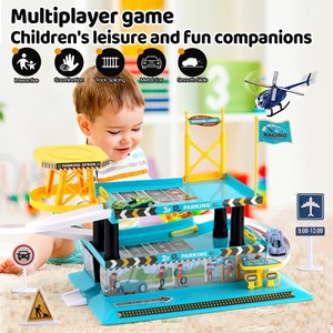 Set Gioco Parcheggio Auto a 3 Piani con Modellini in Lega, Pista Scorrevole e <span class=keywords><strong>Garage</strong></span> Fai-da-te - Product Image 4