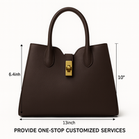 Grands sacs à bandoulière en cuir à fermeture à boucle de meilleure qualité personnalisés pour femmes shopping