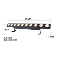 Nouvelle lumière de scène 10x50W COB Beam Light 2 en 1 Blanc chaud Blanc froid Pixel Sunstrip Led DMX512 IP33