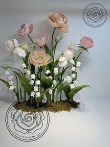 Flores artificiales florales hechas a mano de alta gama de diseñador Senior para accesorios de escenario decoración de boda fotografía - Product Image 4