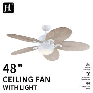 Ventilador de Techo Decorativo LED de Venta Caliente, Bajo Ruido, 52" 42", Material de Hierro Moderno, 5 Aspas, Control Remoto, Motor DC, 6 Velocidades, Para Interiores - Product Image 4