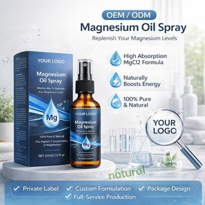 Spray d'huile de magnésium biologique apaisant pour le sommeil et la relaxation musculaire, adapté aux pieds et au corps, spray d'huile de magnésium naturelle - Product Image 1