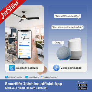 1 ventilador <span class=keywords><strong>de</strong></span> techo LED stshine, Venta caliente <span class=keywords><strong>de</strong></span> fábrica, aspas <span class=keywords><strong>de</strong></span> ABS, ventilador <span class=keywords><strong>de</strong></span> techo decorativo <span class=keywords><strong>de</strong></span> color negro con control remoto - Product Image 6