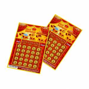 Tarjeta de Lotería Personalizada con Impresión Digital, Gran Premio, Diseño Gratuito, Tarjeta de Raspar para Ganar - Product Image 4
