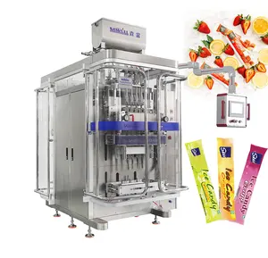 Automatic multi lane ice lolly packaging machine 8 lane 10 lane icy pole stick packing machine