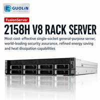 Server Rak FusionServer 2158H V8 2U Terbaru Mendukung 24x Drive NVMe 2,5 inci Seri AMD EPYC 9004 9005