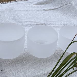 Tigela de Canto de Quartzo de Alta Pureza da Marca Shengfan, Tigela de Terapia Sonora Profissional Feita à Mão para Mindfulness - Product Image 1