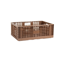 Boîtes logistiques pliables en plastique, conteneurs de manutention pliants avec poignées pour une gestion logistique et d'entrepôt efficace