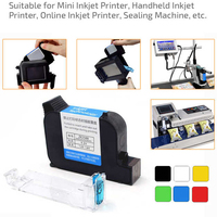 Cartouche compatible HP HP45 12,7 mm à séchage rapide à base de solvant pour imprimante à jet d'encre portable Tij