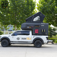 Huntoo – Camping-car en aluminium léger et renforcé pour pick-up, avec panneau solaire