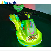 Voiture tamponneuse électrique pour enfants Starlink en forme de requin, pour parcs d'attractions et centres commerciaux, 350W, musique et lumières, certifiée CE