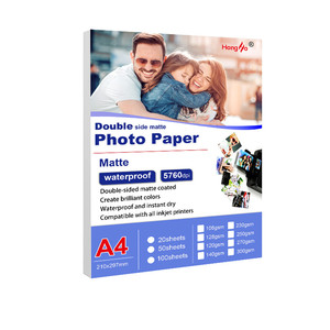 Trung Quốc nhà máy giá rẻ giá A4 <span class=keywords><strong>A3</strong></span> đôi bên mờ in phun 270gsm 300gsm giấy ảnh - Product Image 3