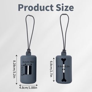 Huamaohengchun Integrated Molding Soft Plastic Pet Waste Bag Dispenser with Elastic Loop – Portable Dog Poop Bag Dispenser - Product Image 3