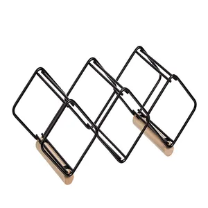 Portabottiglie da Tavolo per 3 Bottiglie, Decorazione per Matrimoni, Salvaspazio, Molto Richiesto - Product Image 1