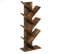 Bibliothèque de bureau en bois élégante et moderne, organisateur à plusieurs niveaux, armoire de rangement verticale pour étudiants, bureau à domicile ou salon