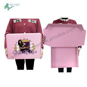 กล่องใส่วิกผมกล่องของขวัญสำหรับการต่อผมกล่องจดหมายแบบพับได้พร้อมโลโก้ - Product Image 6