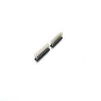 Conector de Cabezal de Pines de Doble Fila de 2.0mm para PCB, Tipo Cable a Placa, Niquelado y Bañado en Oro, 2*10P 20 Pines