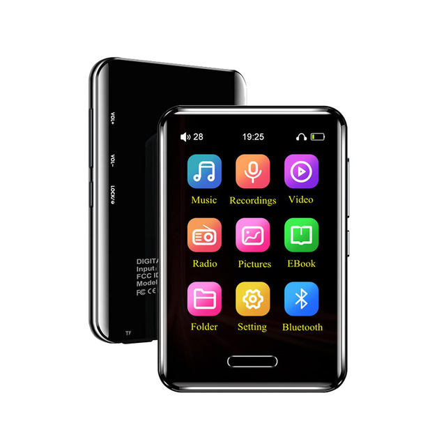 3" Full Touch Screen for 5.0 MP3 Player Lossless Sound FLAC/ALAC Aluminum Alloy Built-in Memory HD Speaker FM Radio
