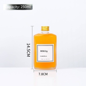 Bouteilles en verre avec couvercles pour café froid, <span class=keywords><strong>vodka</strong></span>, whisky, thé au lait, boissons et boost d'énergie - Product Image 4