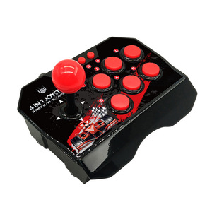 USB Có Dây 4-Trong-1 Retro Arcade Trạm Rocker Chiến Đấu Stick Trò Chơi Phím Điều Khiển Cho PC Android <span class=keywords><strong>TV</strong></span> Cho PS3 & Chuyển Đổi - Product Image 1