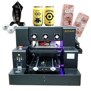 Soan Good Price A4 UV <b>Printer</b> Flatbed Printing Machine Automatic UV Direct <b>Printer</b> for Bottle Phone Cases Acrylic Metal <b>Leather</b> - Product Image 1