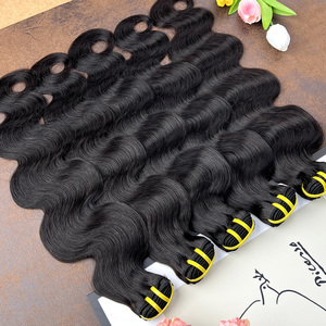 Extensions de cheveux humains vierges bruts, ondulés, alignés sur les cuticules, à double trame, vente en gros - Product Image 6