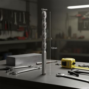 Foret hélicoïdal cylindrique Fervi 12 mm pour perçage de métaux - Product Image 3