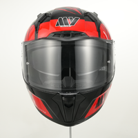 Casque de moto intégral MY FF953 homologué ECE 22.06 DOT, coque ABS, finition mate transparente, double visière anti-impact, visière intérieure noire