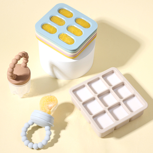 Nouvel ensemble d'alimentation pour nouveau-nés : plateau en silicone pour <span class=keywords><strong>lait</strong></span> <span class=keywords><strong>maternel</strong></span>, jus de fruits et purées de fruits, idéal pour la congélation des aliments pour bébés - Product Image 2