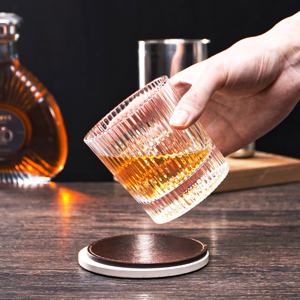 Vaso de Whisky Clásico de Cristal NOVARE de 300 ml con Diseño de Rayas Verticales para Regalos, Venta al por Mayor Directa de Fábrica - Product Image 6