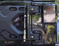 Soporte para Mástil de Bandera Mecanizado por CNC para Jeep Wrangler JK JL 4x4, Soporte de Antena Todoterreno, Negro