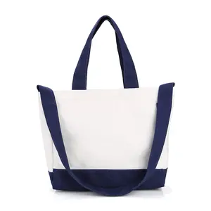 Sac fourre-tout en toile imprimé logo personnalisé initial personnalisé image pour les femmes