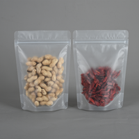 Sac debout transparent en gros de serrure de tirette pour le sac mat de nourriture