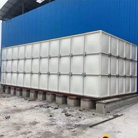 Réservoir d'eau de 75 000 L pour élevage avicole et aquacole, démontable, transport, grand volume, réservoir d'eau en FRP