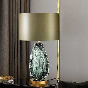 New Style Decorative Modern Desk Lamps Italian Led Luxury Hand Blown Glass <b>Table</b> Lamp for Hotel <b>Bedside</b> - Product Image 2