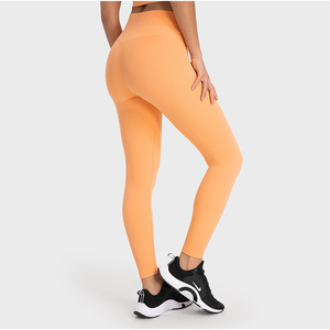 Pantaloni da ginnastica pantaloni da Yoga a vita alta <span class=keywords><strong>Leggins</strong></span> Fitness per donne Slim LOGO personalizzato - Product Image 5