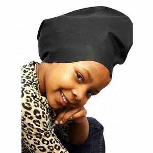 <span class=keywords><strong>Bonnet</strong></span> <span class=keywords><strong>de</strong></span> <span class=keywords><strong>bain</strong></span> en silicone noir personnalisé pour cheveux longs, idéal pour les <span class=keywords><strong>dreadlocks</strong></span>, les cheveux très longs, épais et bouclés - Product Image 5