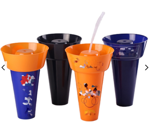 Calidad alimentaria caliente logotipo personalizado pantalla de <span class=keywords><strong>la</strong></span> <span class=keywords><strong>película</strong></span> bebida Comida palomitas de maíz superior bandeja de plástico Cola Snack Cup Bowl paja - Product Image 2