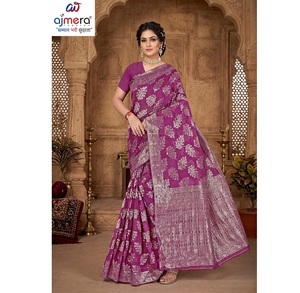 Sari de Seda Étnico Tradicional de India y Pakistán para Mujer, Tela Suave de Primera Calidad, Secado Rápido, para Todas las Temporadas, Fiestas, Bodas, Festivales, Moda - Product Image 4