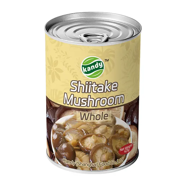 7113#Wholesale Food Grade Recyclable 425g Empty Tin Can for Food Canned Food Shiitake Mushroom Whole