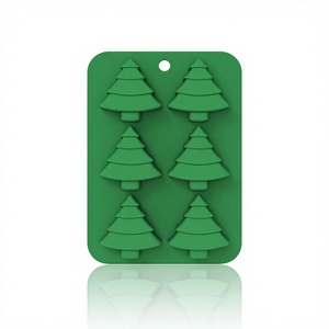 Moules en silicone de qualité alimentaire pour Noël, résistants au four et au lave-vaisselle, pour chocolat, bonbons, gelée, gâteaux, fournitures pour fêtes - Product Image 3