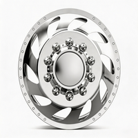 Ruedas forjadas pulidas personalizadas SL 22X8.25 28X8.25 con tapa central flotante 10X225 8X180 para Chevrolet Silverado 3500HD