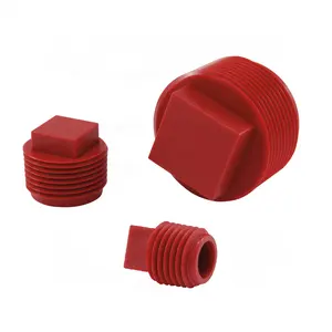 塑料 PVC 管件外螺纹插头带方头用于 NPT 螺纹 SPN 系列