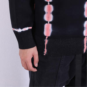 Suéter personalizado con logotipo OEM y ODM para hombre, jersey de cuello redondo de manga larga teñido con lazo, prendas de punto, suéter de diseñador de punto superior personalizado para hombre - Product Image 5