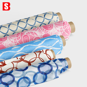 Tissu en coton imprimé numérique personnalisé Bessi New Trend, motifs géométriques, formes linéaires, imprimés pour robes et chemisiers pour femmes et enfants - Product Image 1