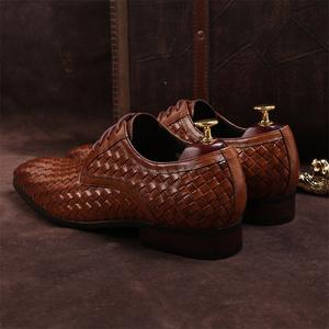Zapatos de cuero de vaca de alta calidad para hombre, calzado de estilo formal de negocios, Punta puntiaguda - Product Image 5