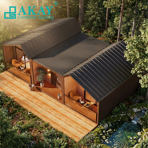 <span class=keywords><strong>Casa</strong></span> Triangular de Lujo de 40 pies, 2 Dormitorios, Villa Prefabricada de Techo Alto, Casas Modulares Prefabricadas Personalizadas para Hoteles - Product Image 2