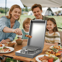 Heavy-duty Luxury Portable Handy Drop in Super Ceramic SS 304 Acero inoxidable Cocina al aire libre Quemador lateral Gas LPG NG BBQ Grill